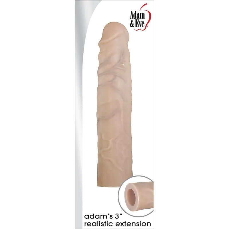 Adam & Eve Adam's Realistic Extension 3 in. Penis Extender Beige