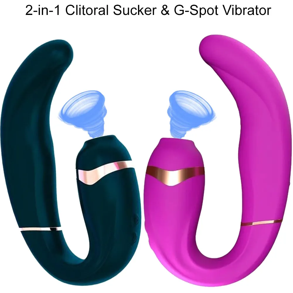 Adrien Lastic MY-G Double End Clitoral Sucker Vibrator Dildo Stimulator Sex Toy