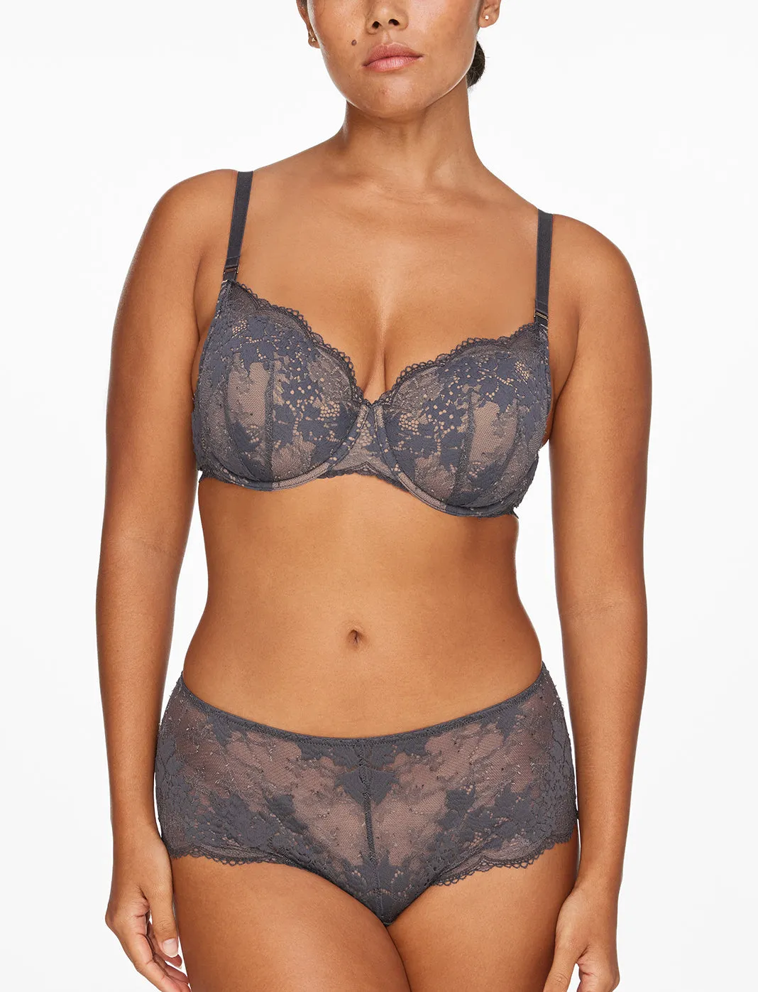 All Day Lace T-Shirt Bra   Cheeky Set