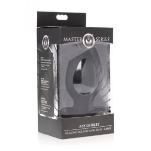Ass Goblet Silicone Hollow Anal Plug-Large