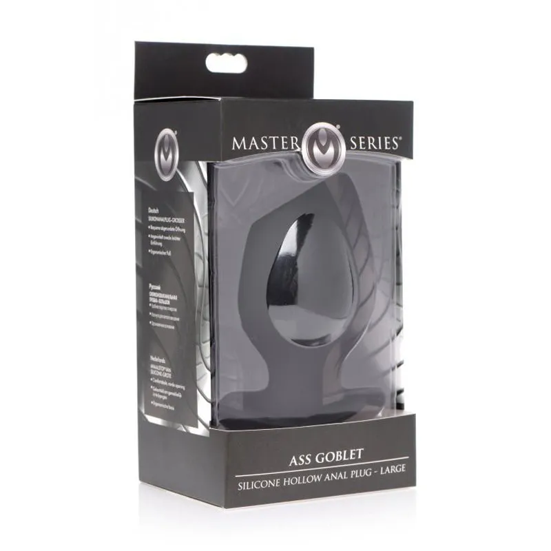 Ass Goblet Silicone Hollow Anal Plug-Large