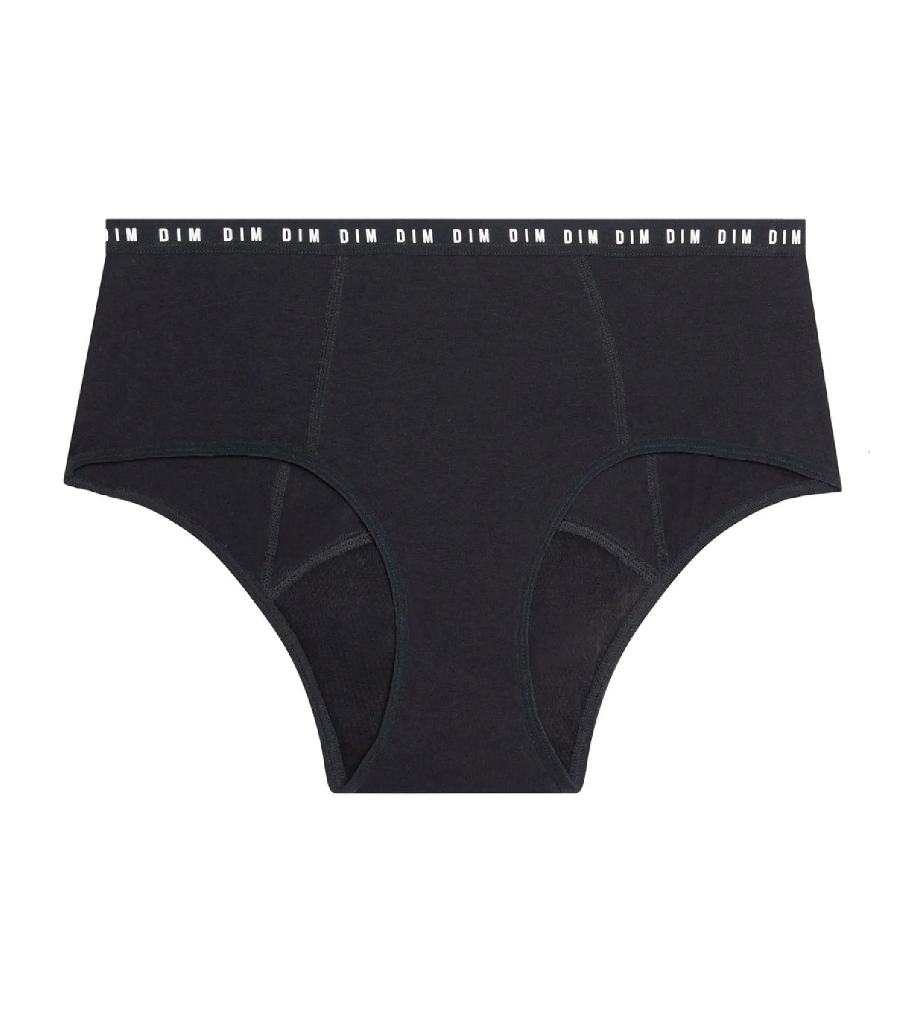 Black Organic Cotton Reusable Period Panties - Heavy Flow Dim Protect