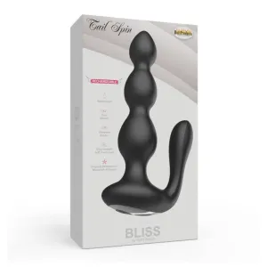 Bliss Tail Spin Beaded Anal Vibe Black