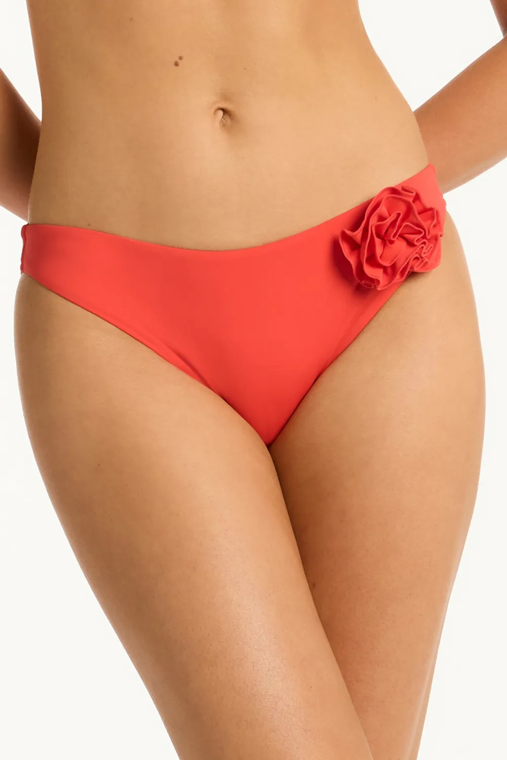 Casa Del Mar Cheeky Bikini Bottom in Flame