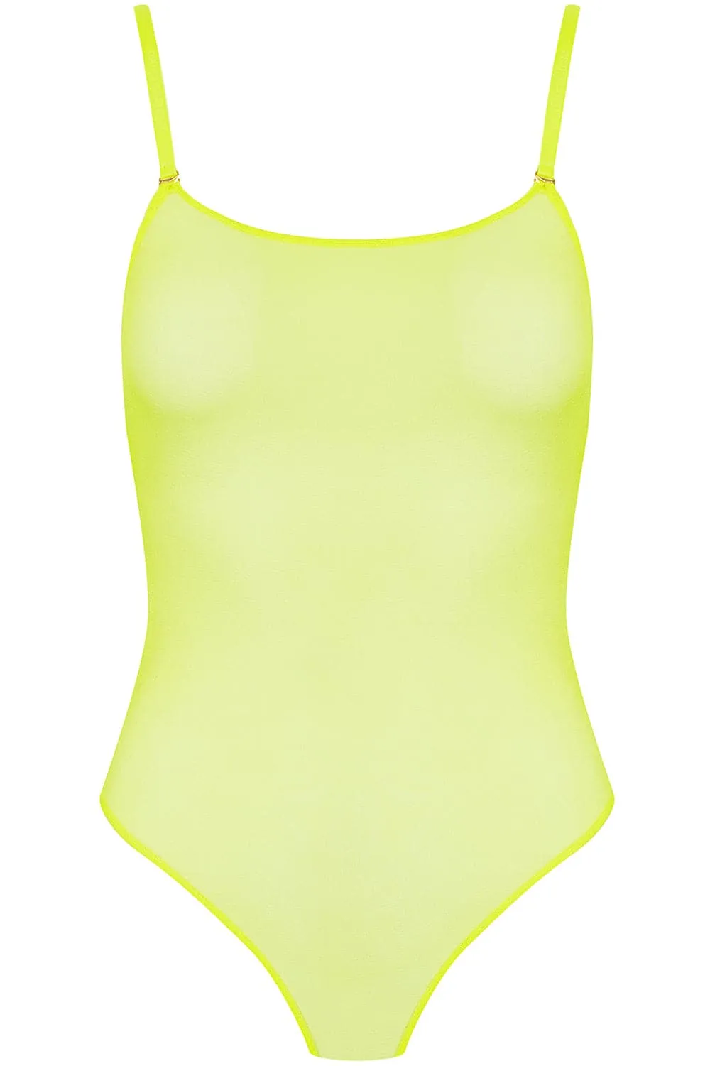 Corps à Corps Thong Bodysuit Neon Yellow