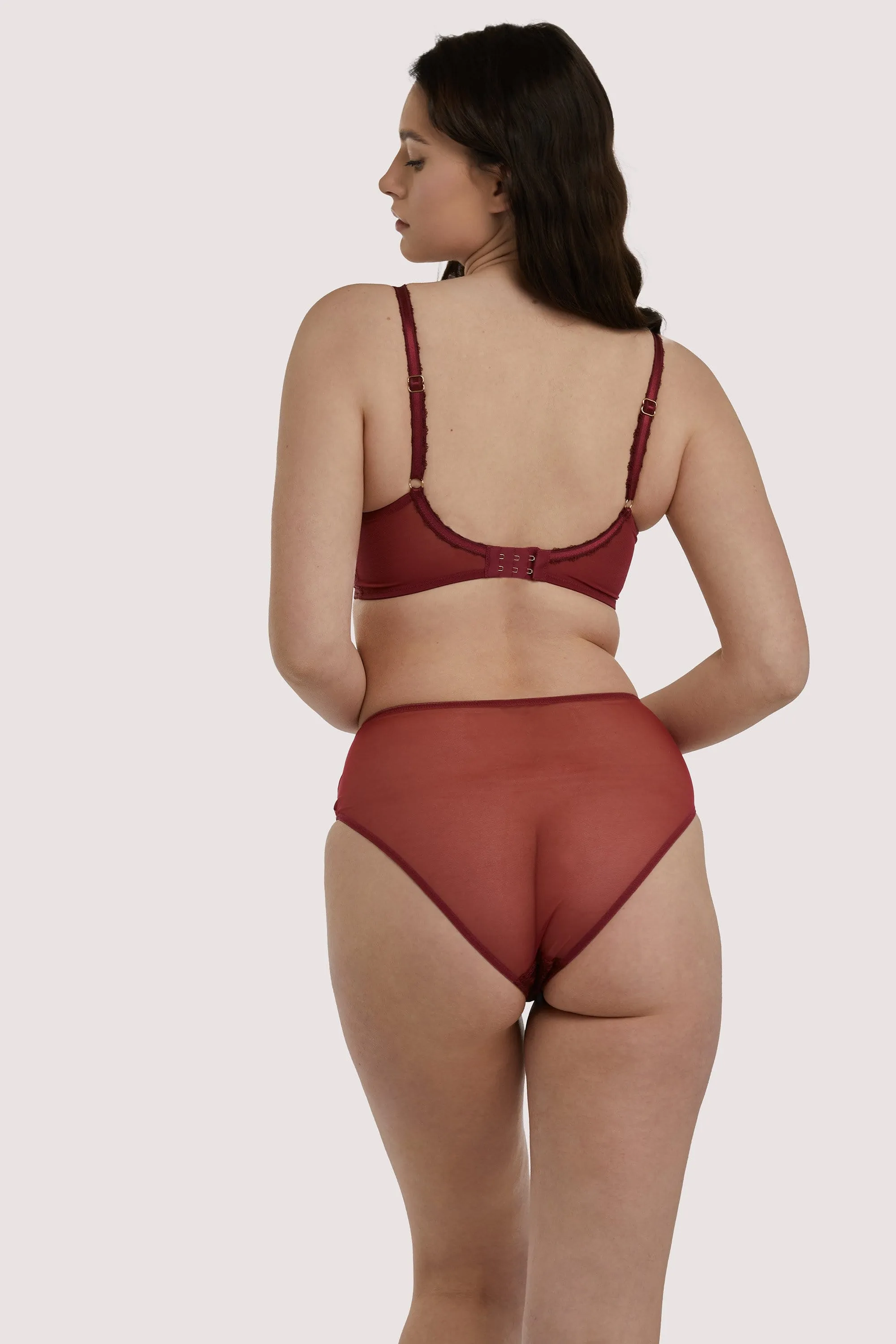 Emma Merlot High Waist Brief