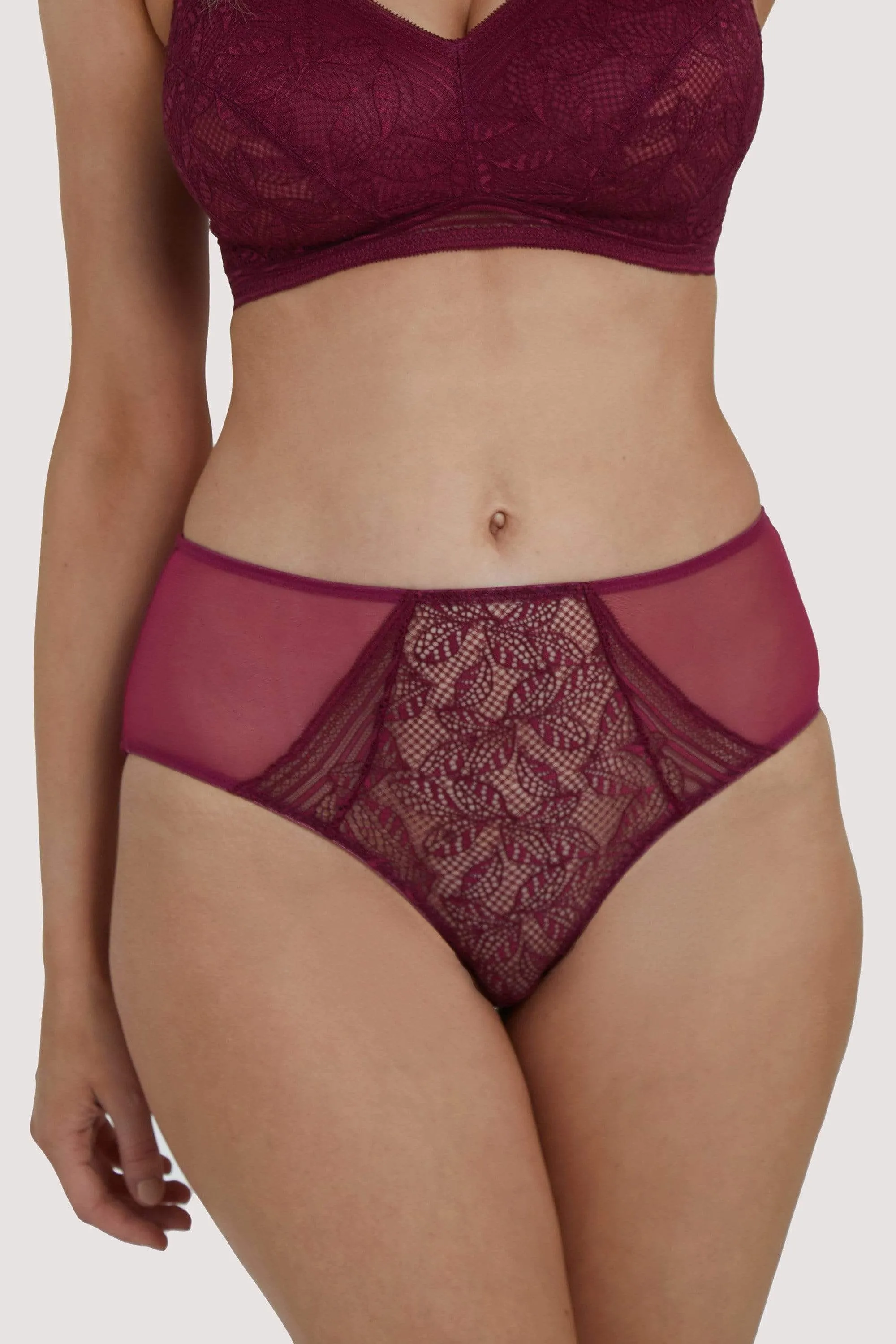 Emma Merlot High Waist Brief