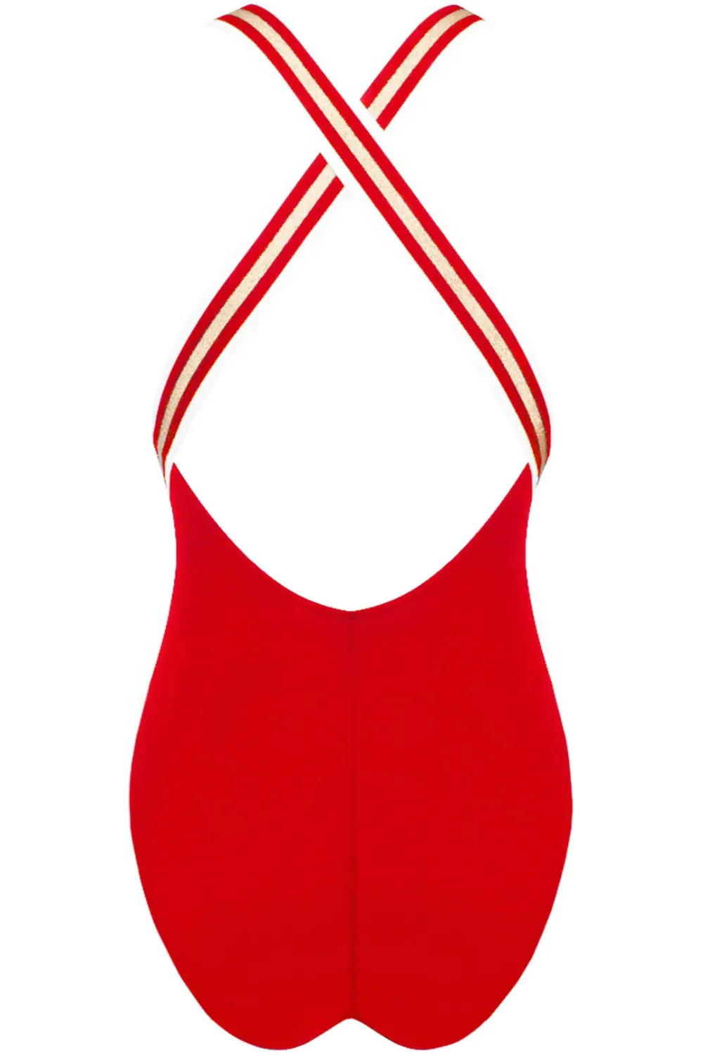 Energie Nautique Crossed Back Swimsuit in Red