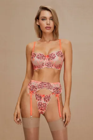 Fall Fire Lingerie Floral Embroidered Autumn Lingerie
