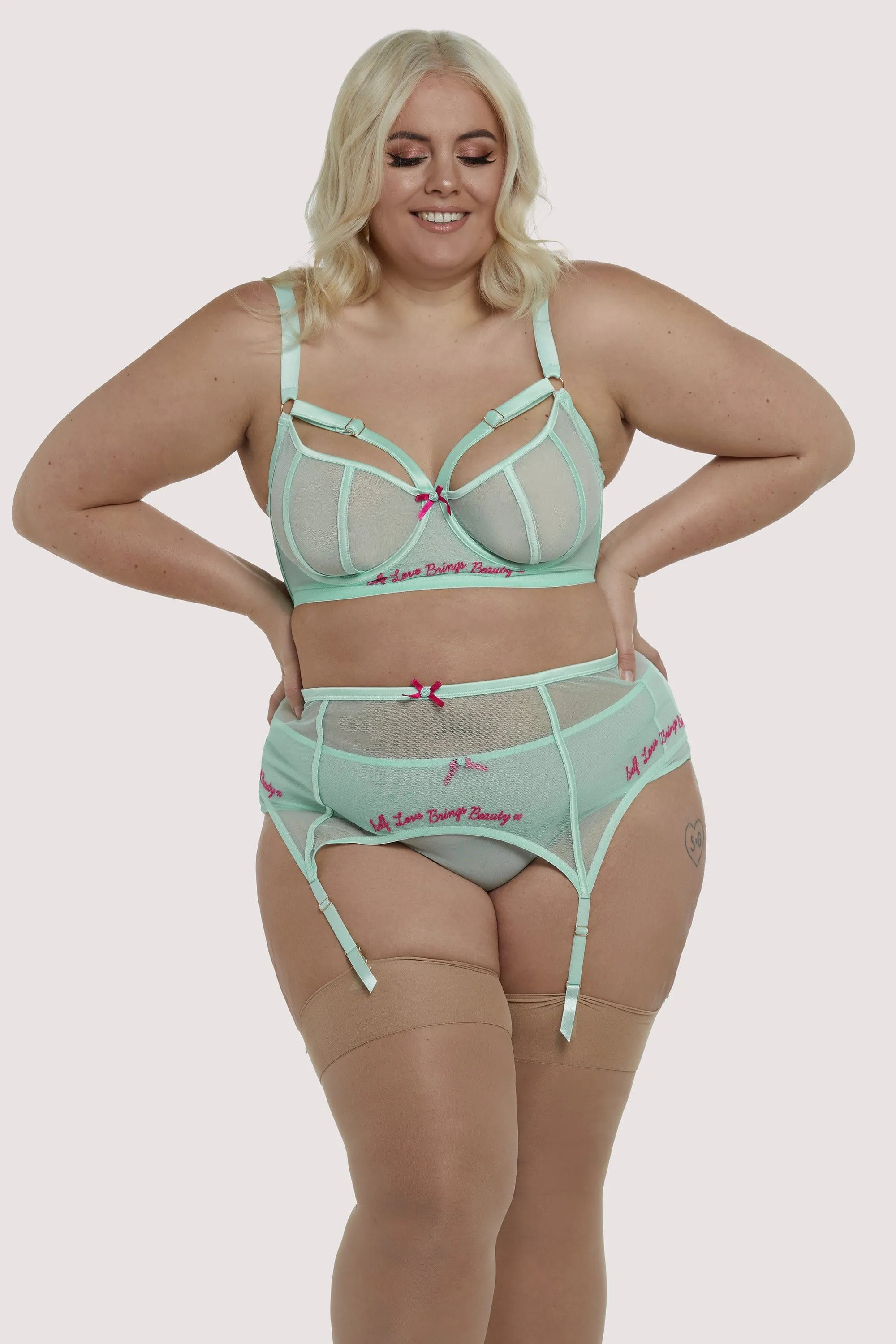 Felicity Hayward Longline Self Love Mint Curve Bra