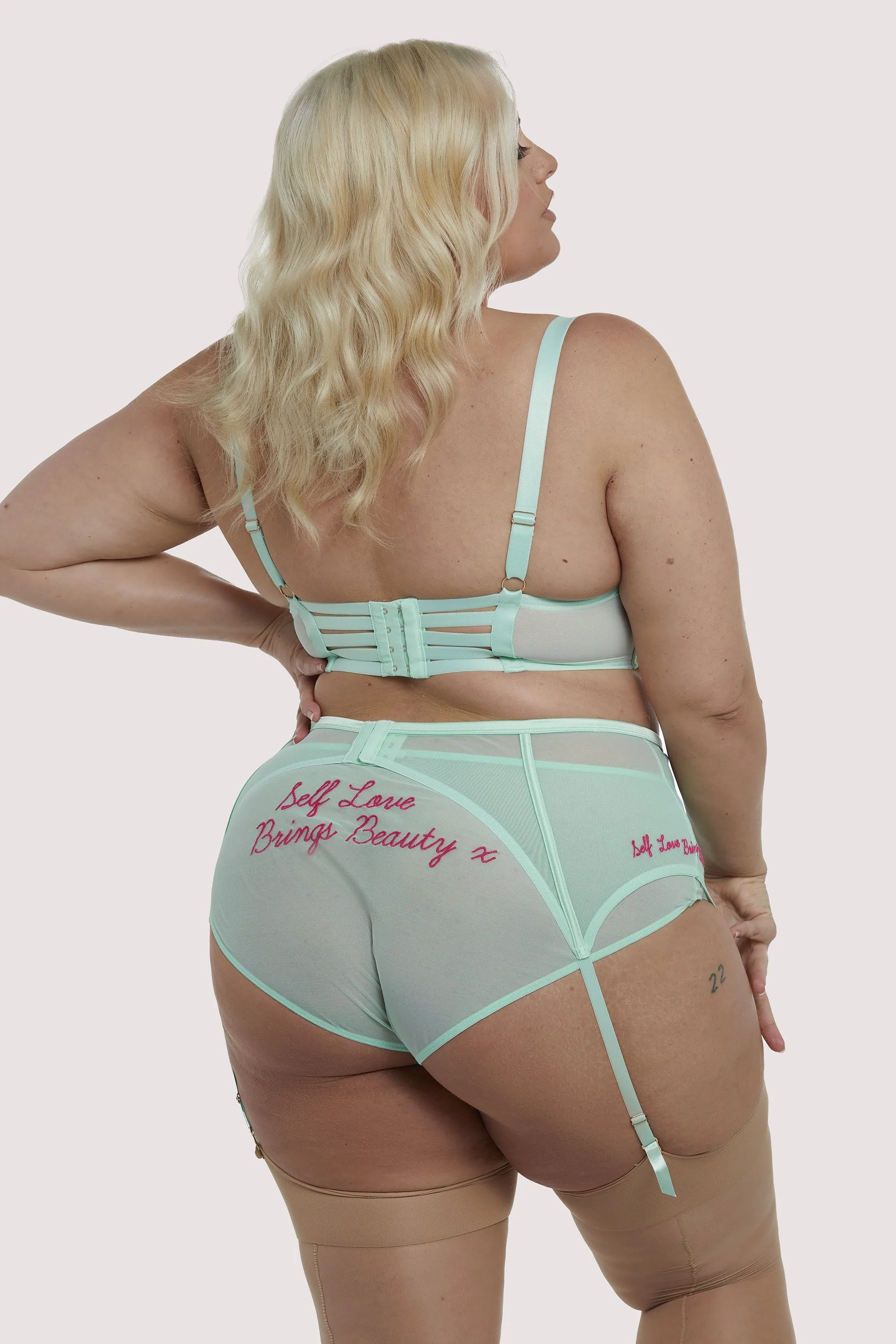 Felicity Hayward Longline Self Love Mint Curve Bra
