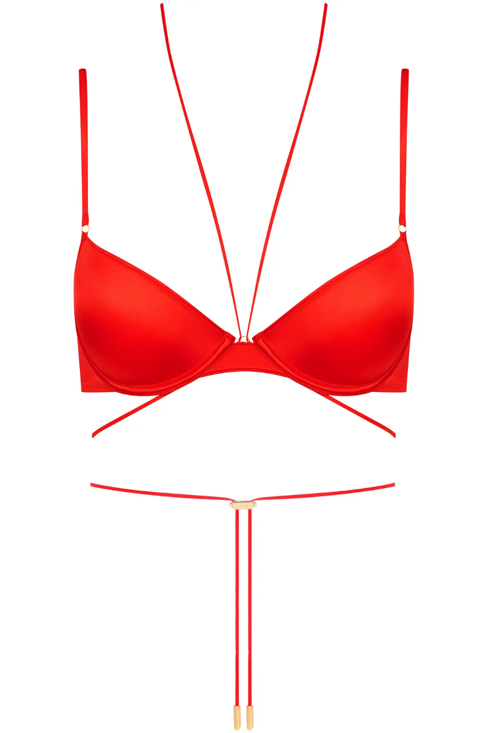 French Kiss Balconette Bra Red
