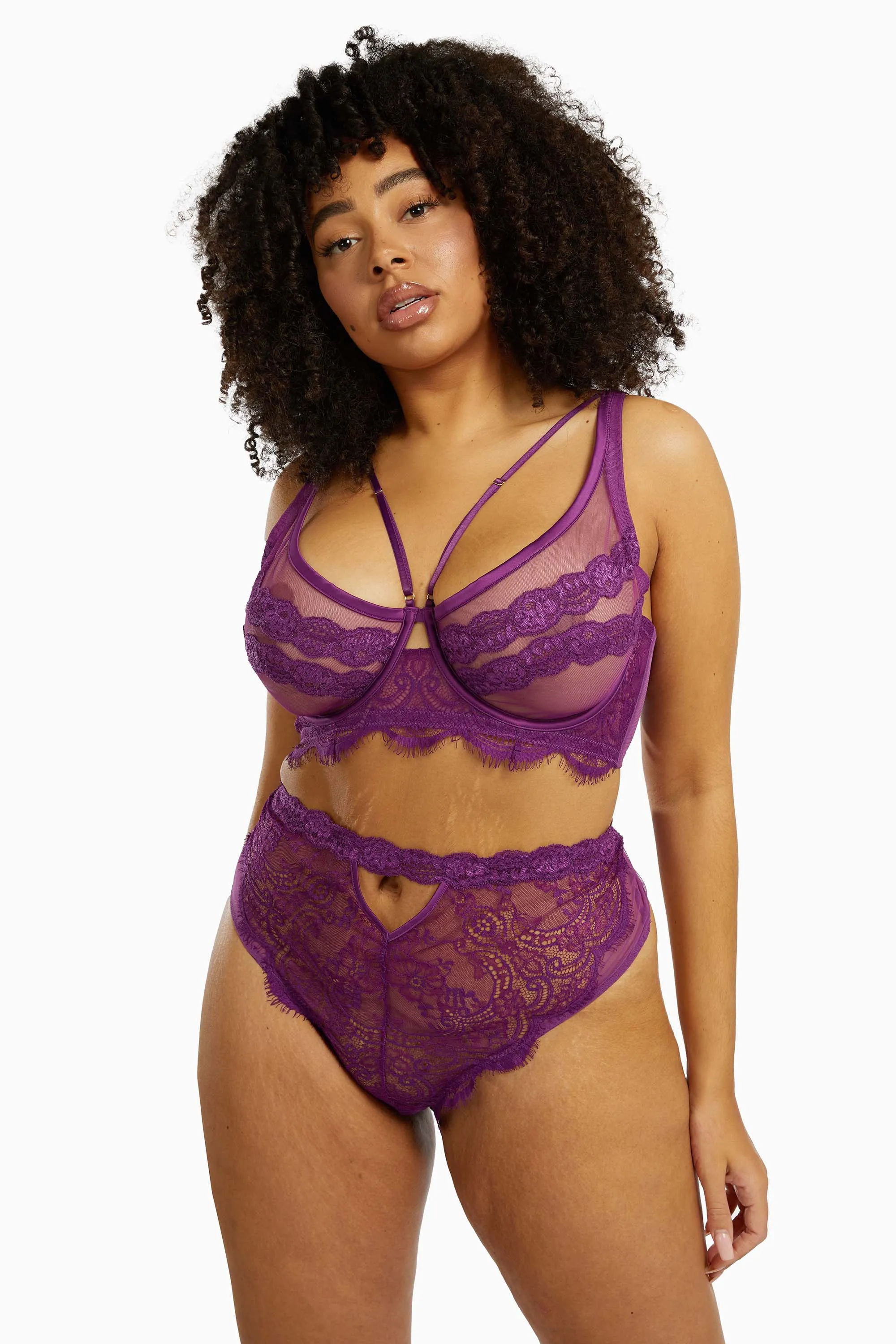 Gabi Fresh Aria Lace Trim High Apex Bra
