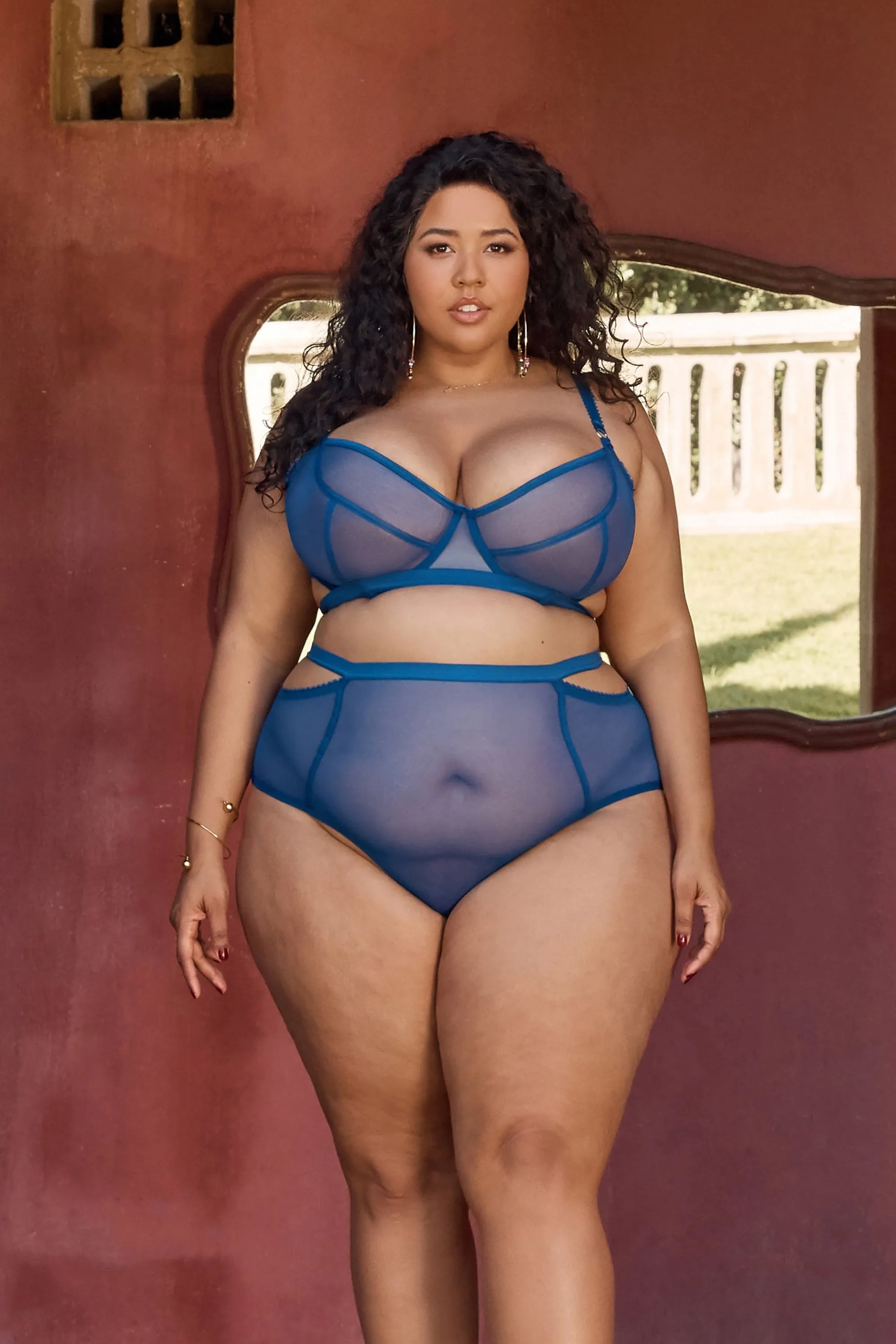 Gabi Fresh Harper HW Mesh Cut Out Brief Blue