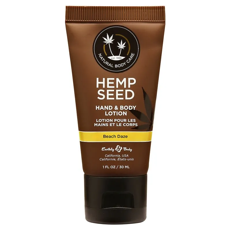 Hemp Seed Hand & Body Lotion Beach Daze 1 oz. 50-Piece Basket