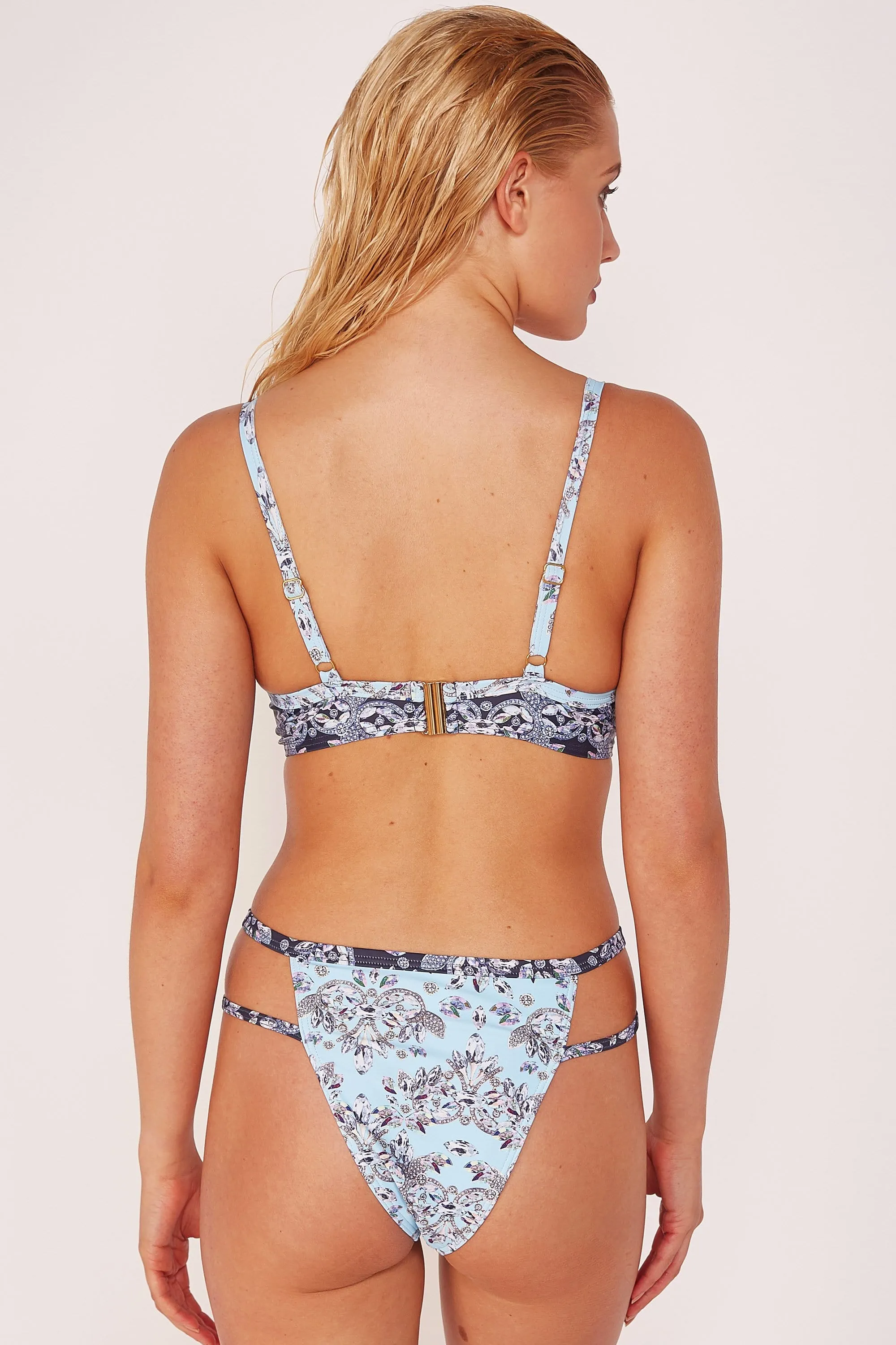 Jewel Baroque Print Bikini Brief