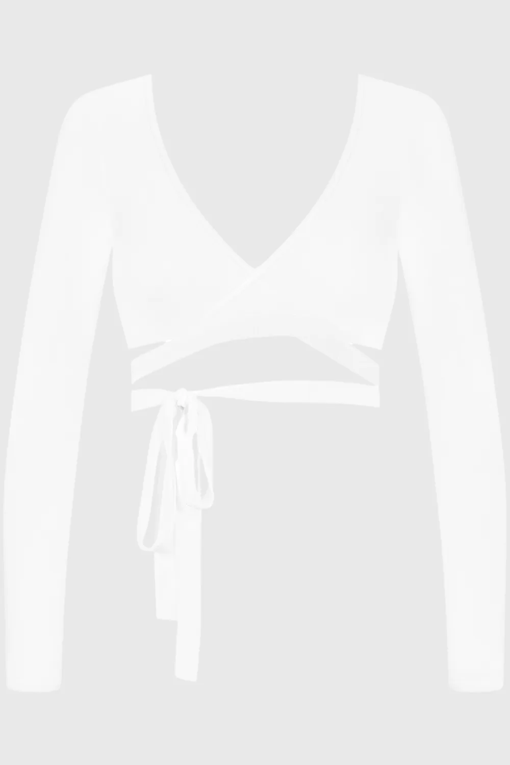 La Femme Amazone Long Sleeve Top White