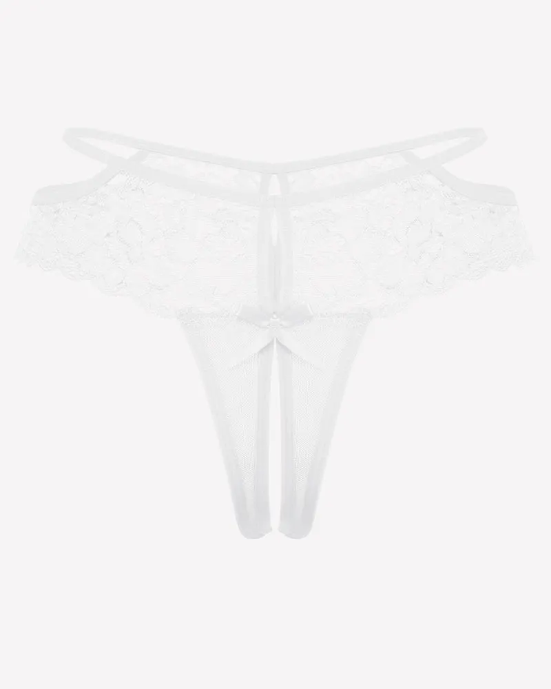 Lace Cheeky Mesh Hollow Thongs