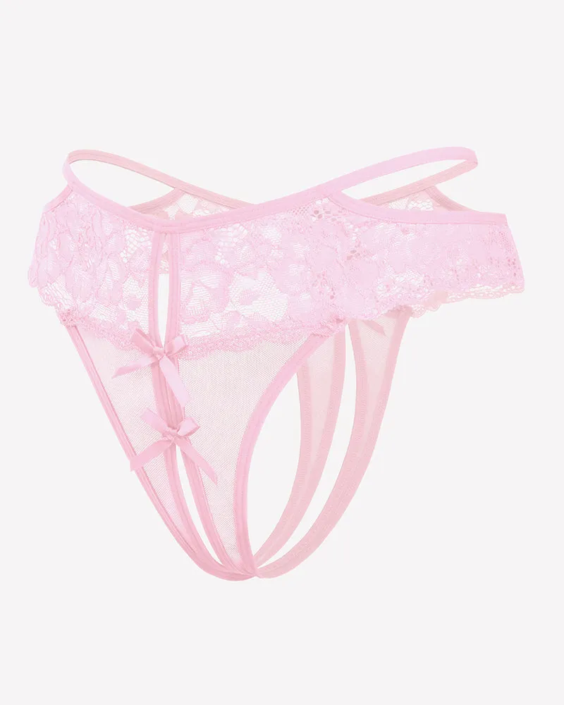 Lace Cheeky Mesh Hollow Thongs