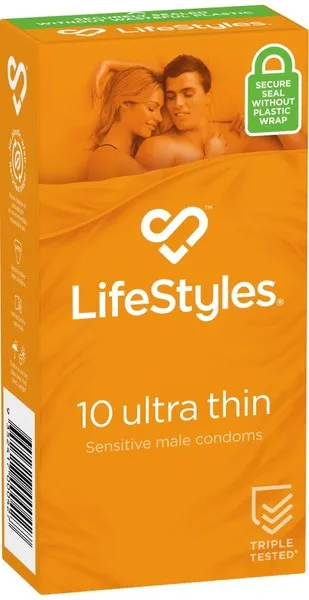 LifeStyles Ultra Thin Male Condoms 10's