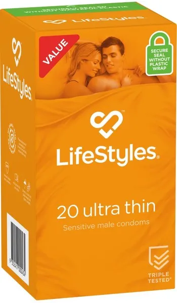LifeStyles Ultra Thin Male Condoms 20's