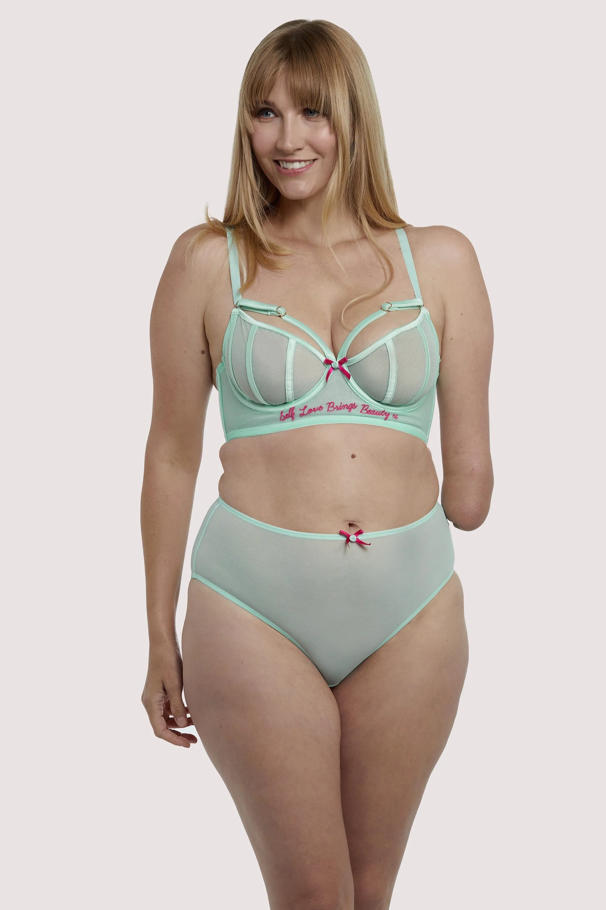 Longline Self Love Mint Fuller Bust Bra