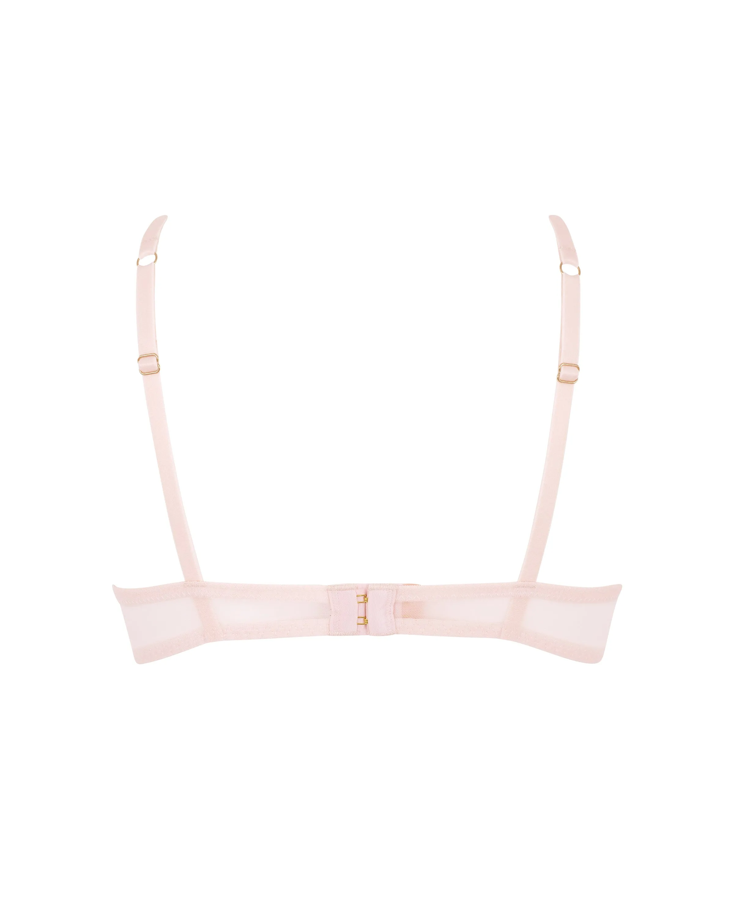 Marseille Embroidered Sheer Bra Pink