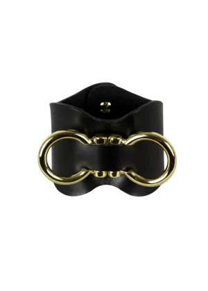 Monarch (Black) Leather Bracelet