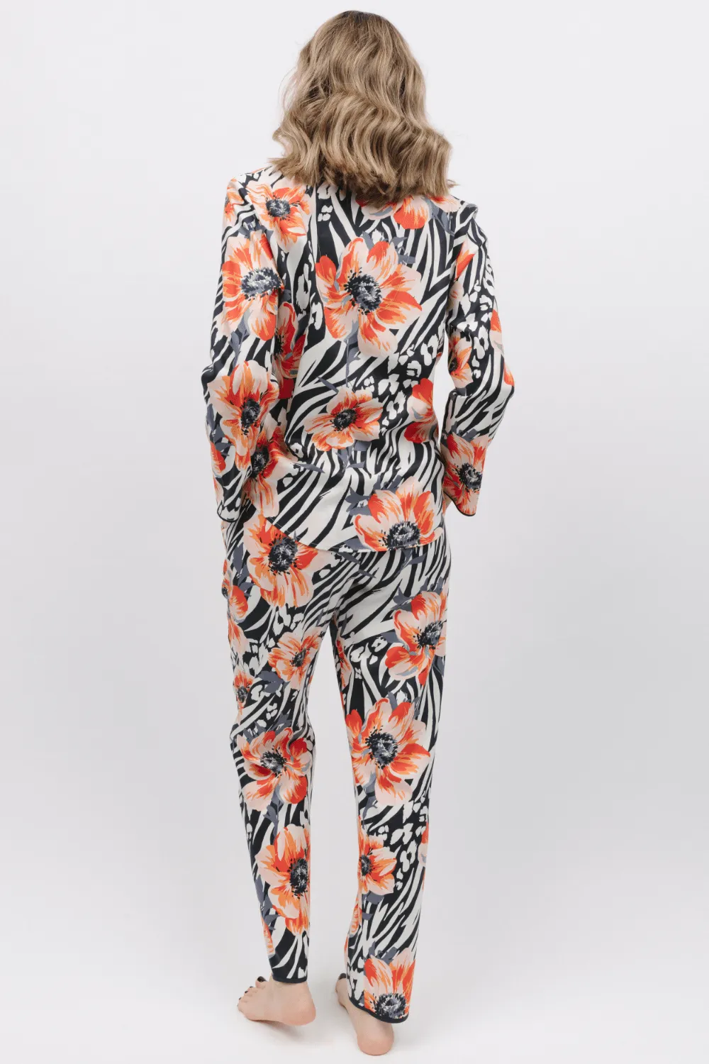 Nicole Animal Floral Print Pyjama Pants