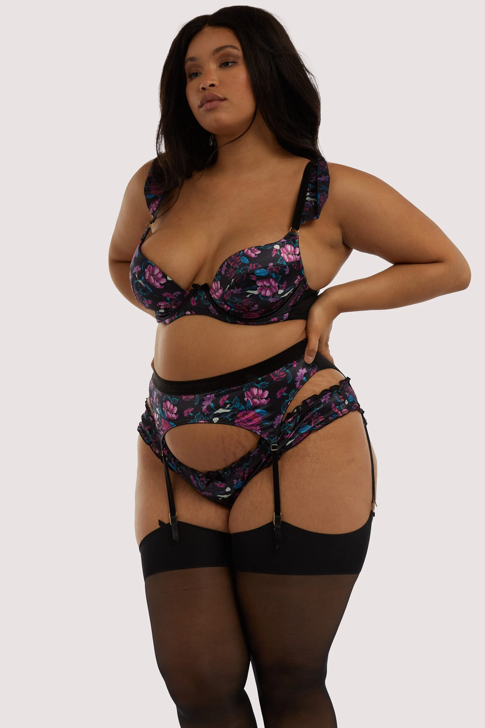 Noriko Crane Print Suspender