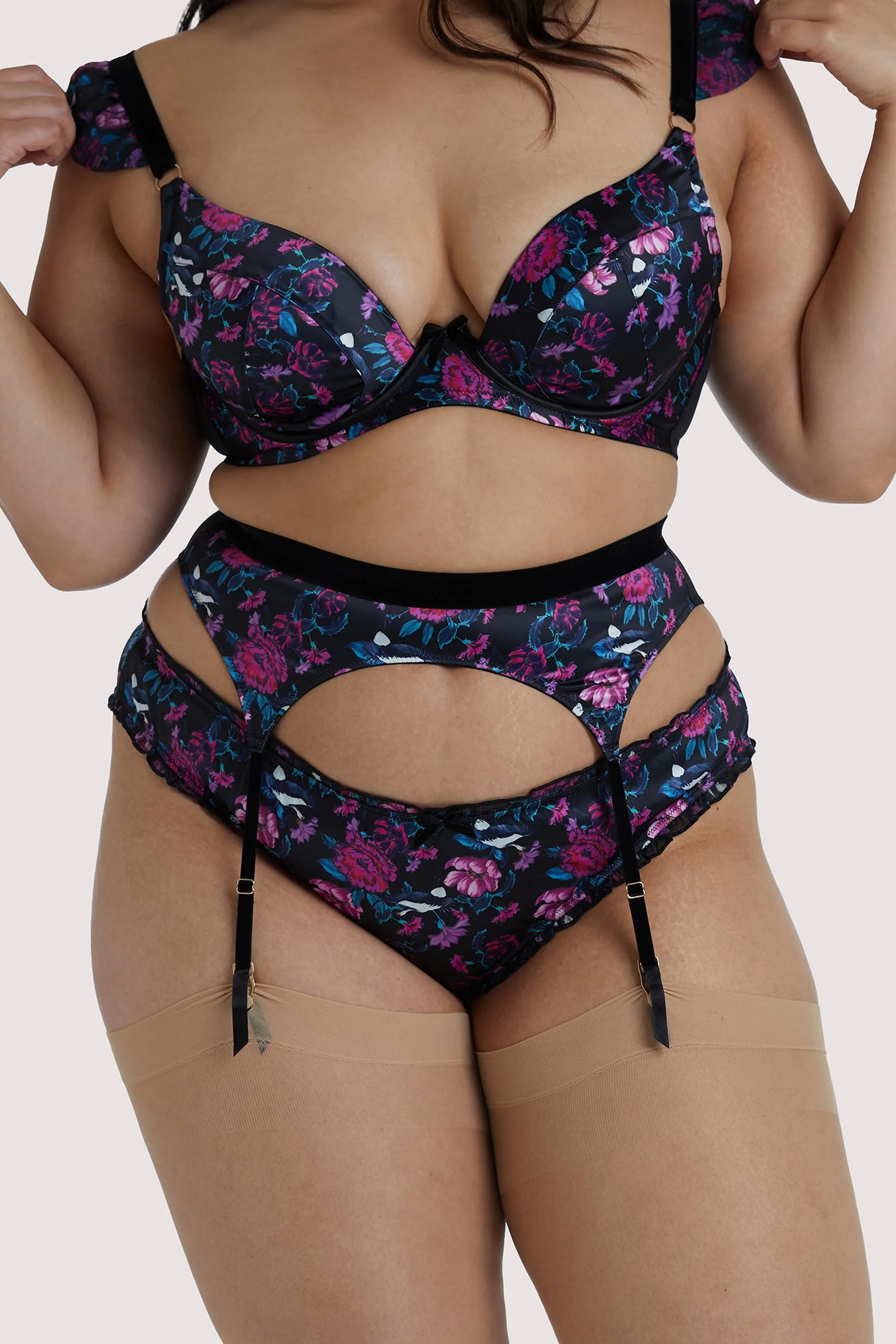 Noriko Crane Print Suspender