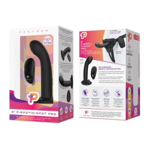 Pegasus 6 Wireless Remote Control P-Spot / G-Spot Peg with Harness