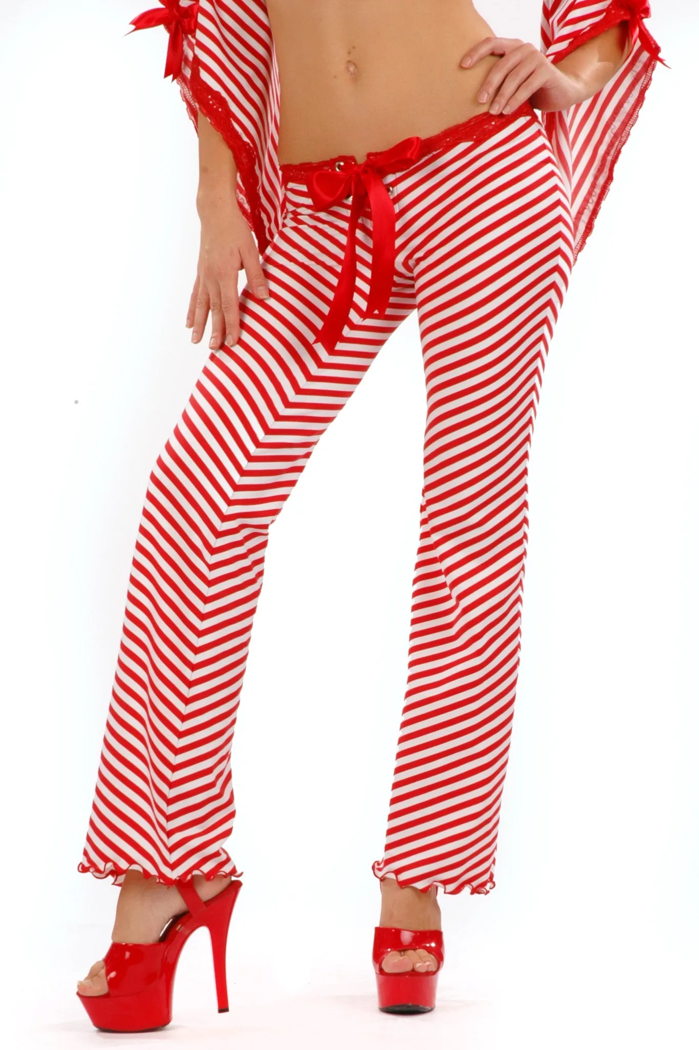 Peppermint Punky Lace-up Pants