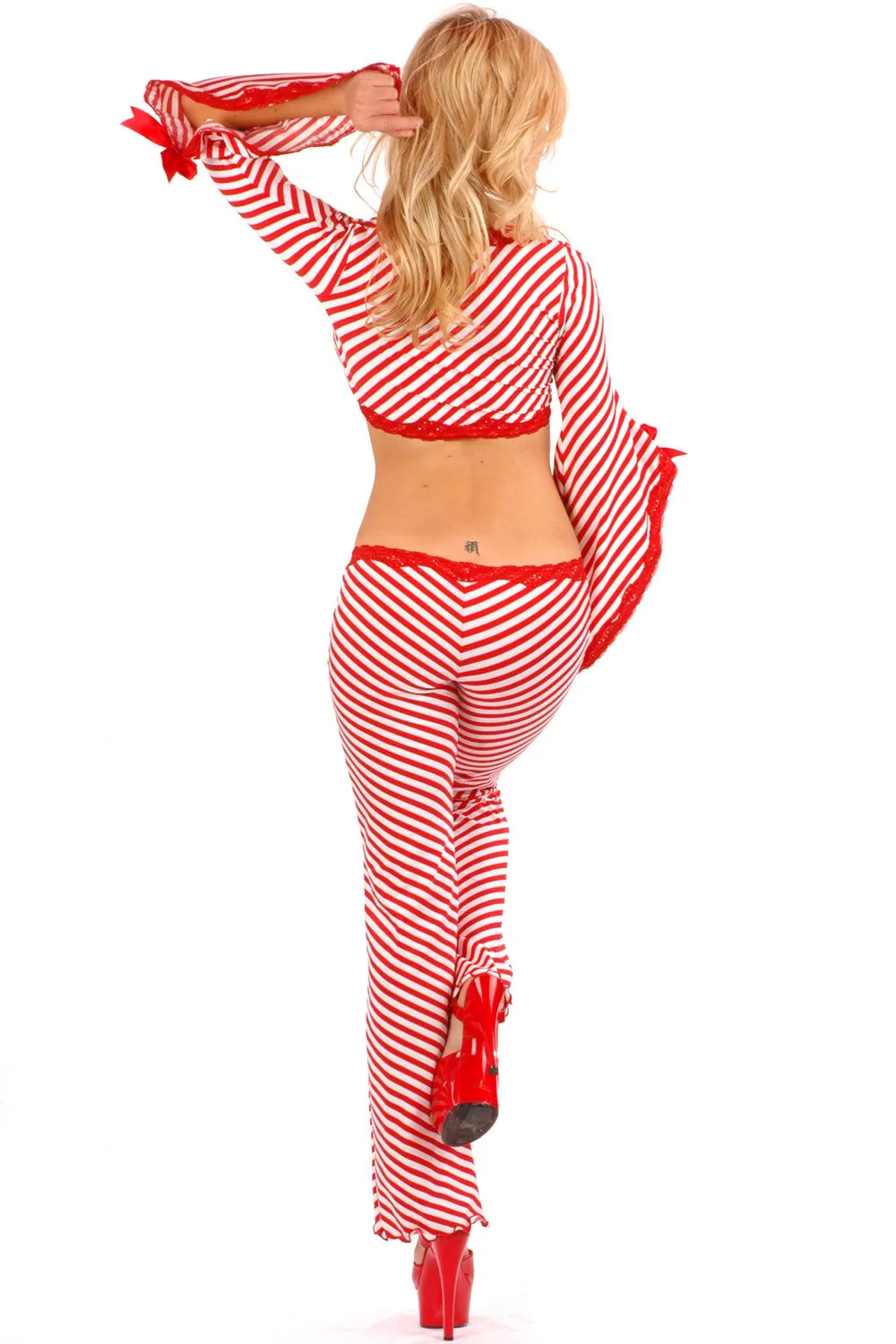 Peppermint Punky Lace-up Pants