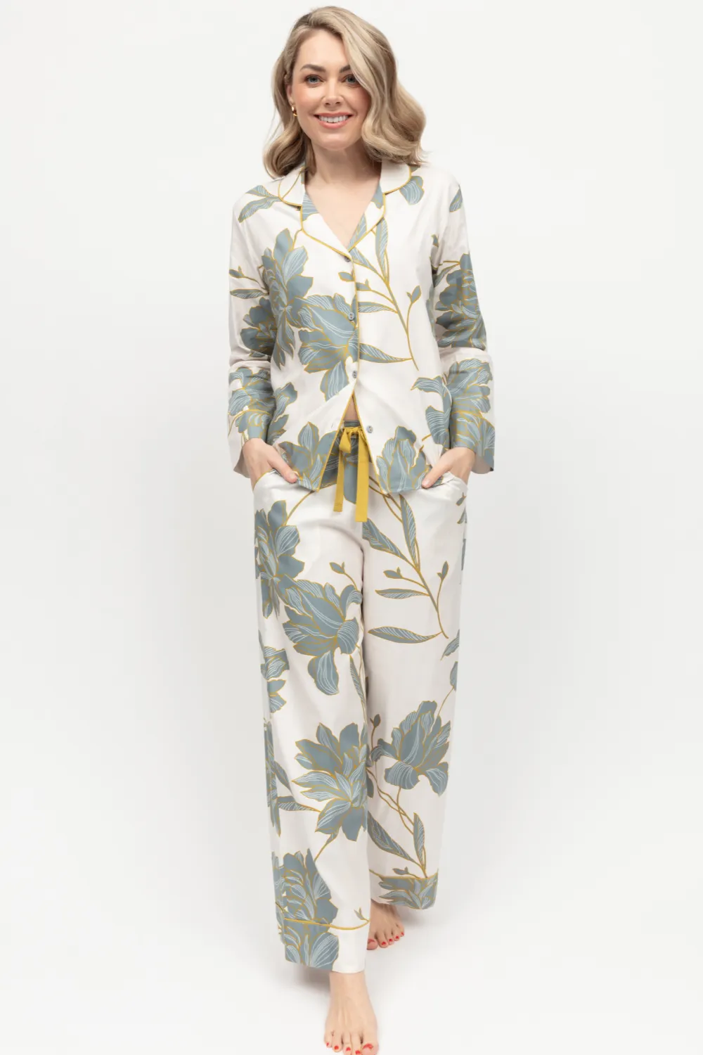 Piper Floral Print Pyjama Bottom. Size UK 8