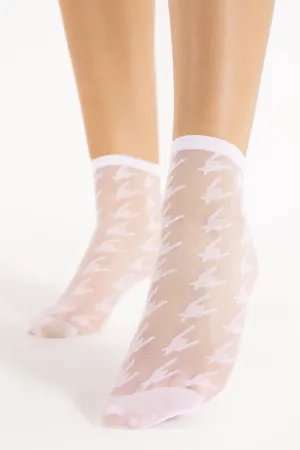 Rita Socks 20 Denier in White