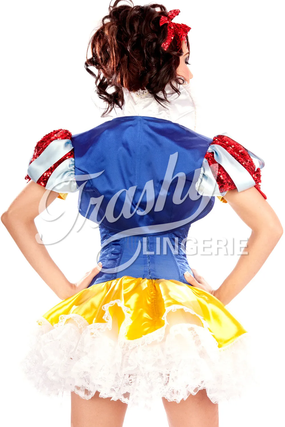 Satin Snow White Deluxe Corset