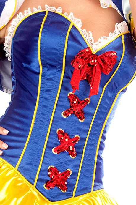 Satin Snow White Deluxe Corset