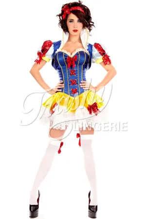 Satin Snow White Deluxe Corset