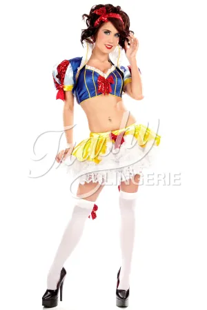 Satin Snow White Top