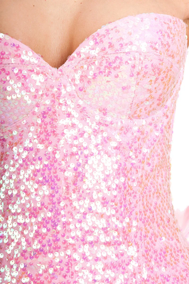Sequined Showgirl Corset