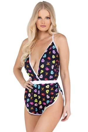Sweetheart Printed Lounge Romper