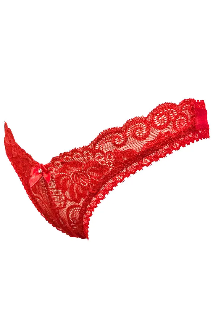 Tara A/C (Crotchless) Thong