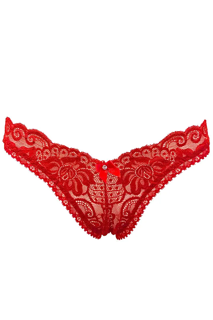Tara A/C (Crotchless) Thong