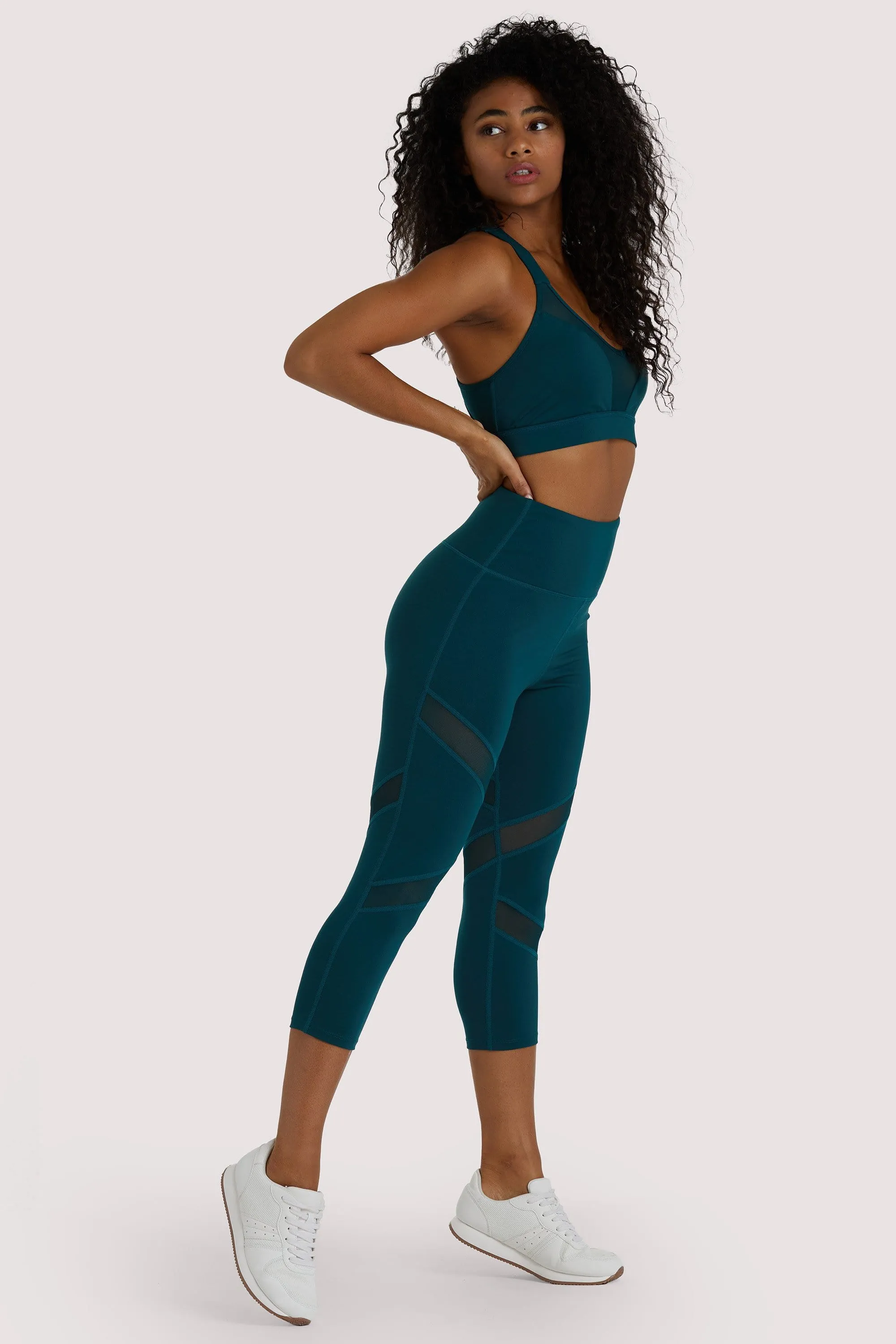 Teal Crop Legging