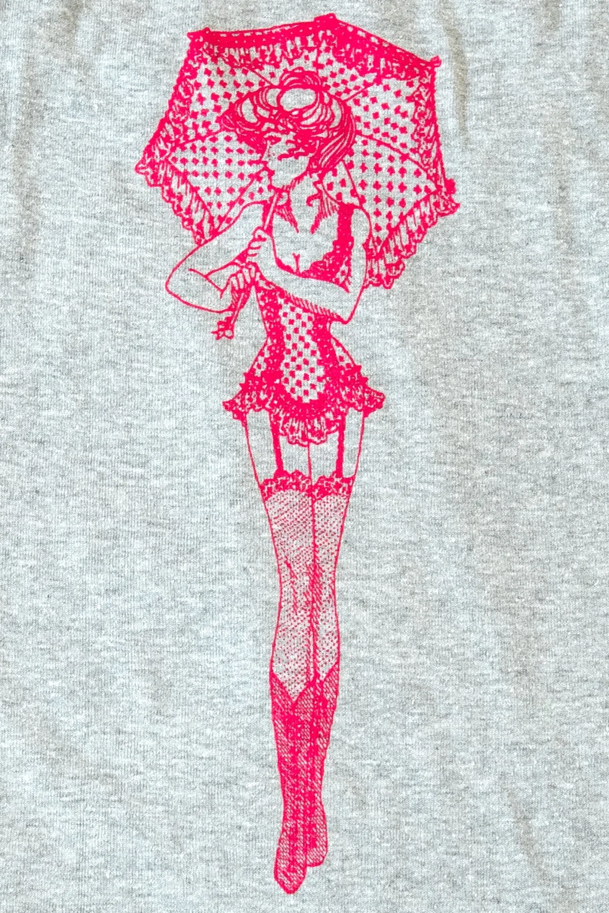 Trashy Ladies Grey/Hot Pink Tank Top