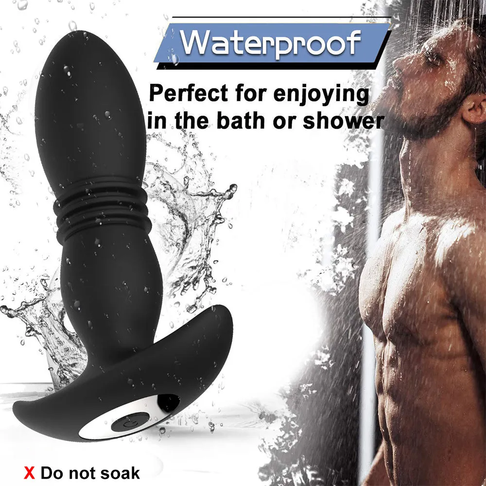 Wistone Vibrating Anal Plug Thrusting Prostate Massager Remote USB Sex Toy
