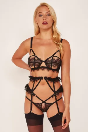 Wolf & Whistle Chantal Lace Placement Cage Suspender